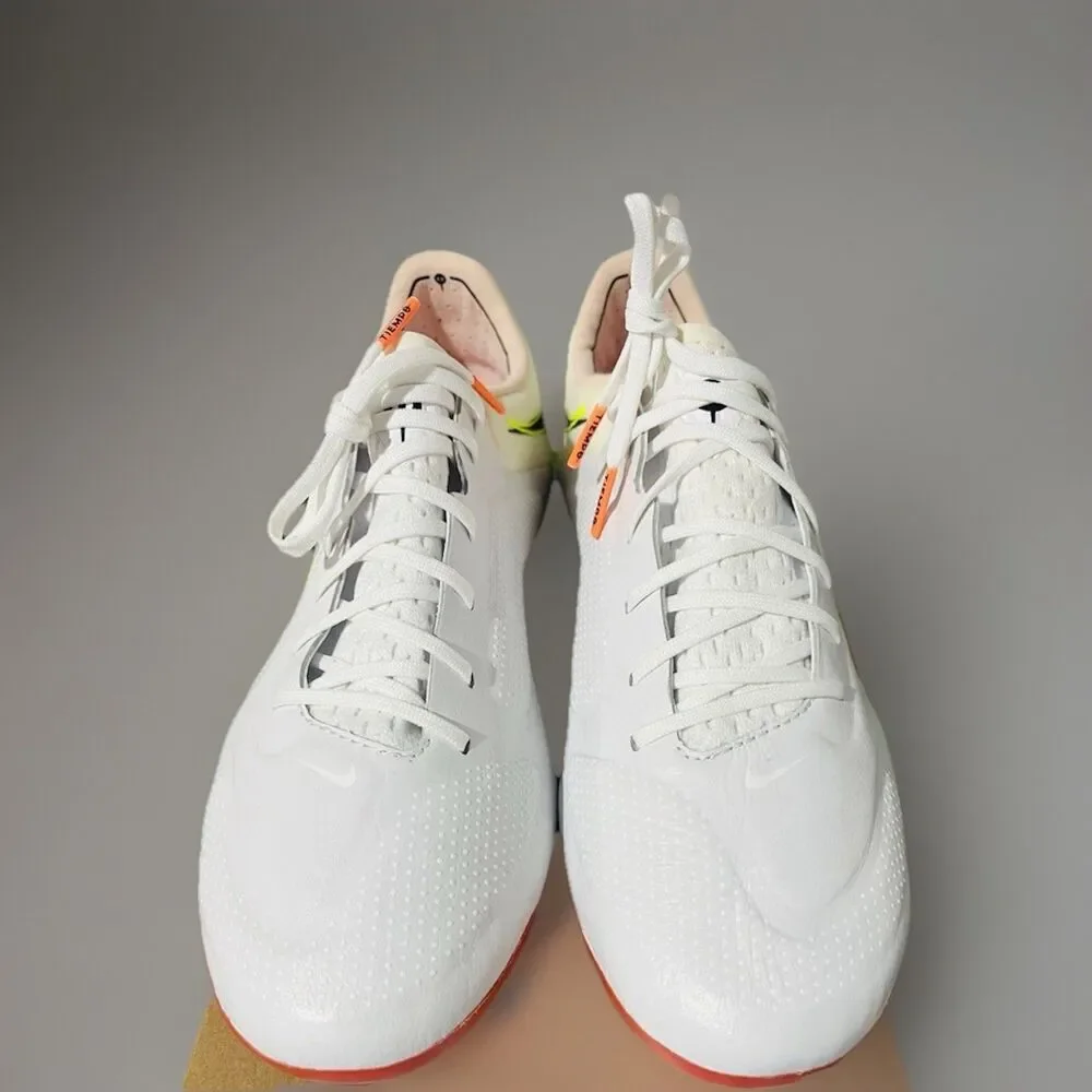 Nike Tiempo Legend 9 Elite FG White Pink Cleats Mens Size 8 nby CZ8482-121 New! - Picture 2 of 6